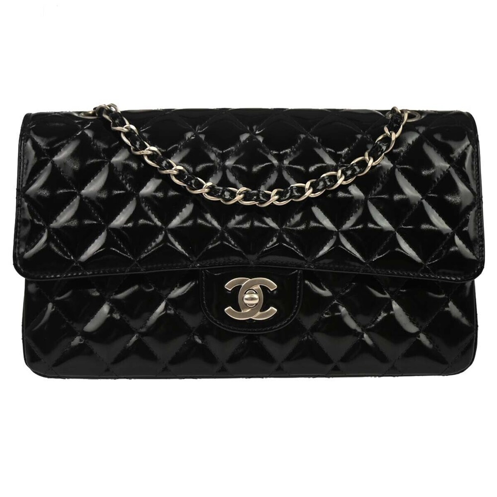 Chanel Timeless - Classic Double Flap Quilted Patent Medium